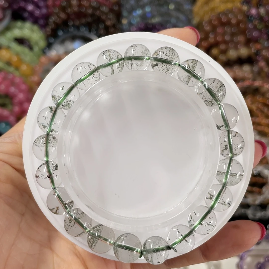 水晶手串未镶嵌巴西绿幽灵 9.3m