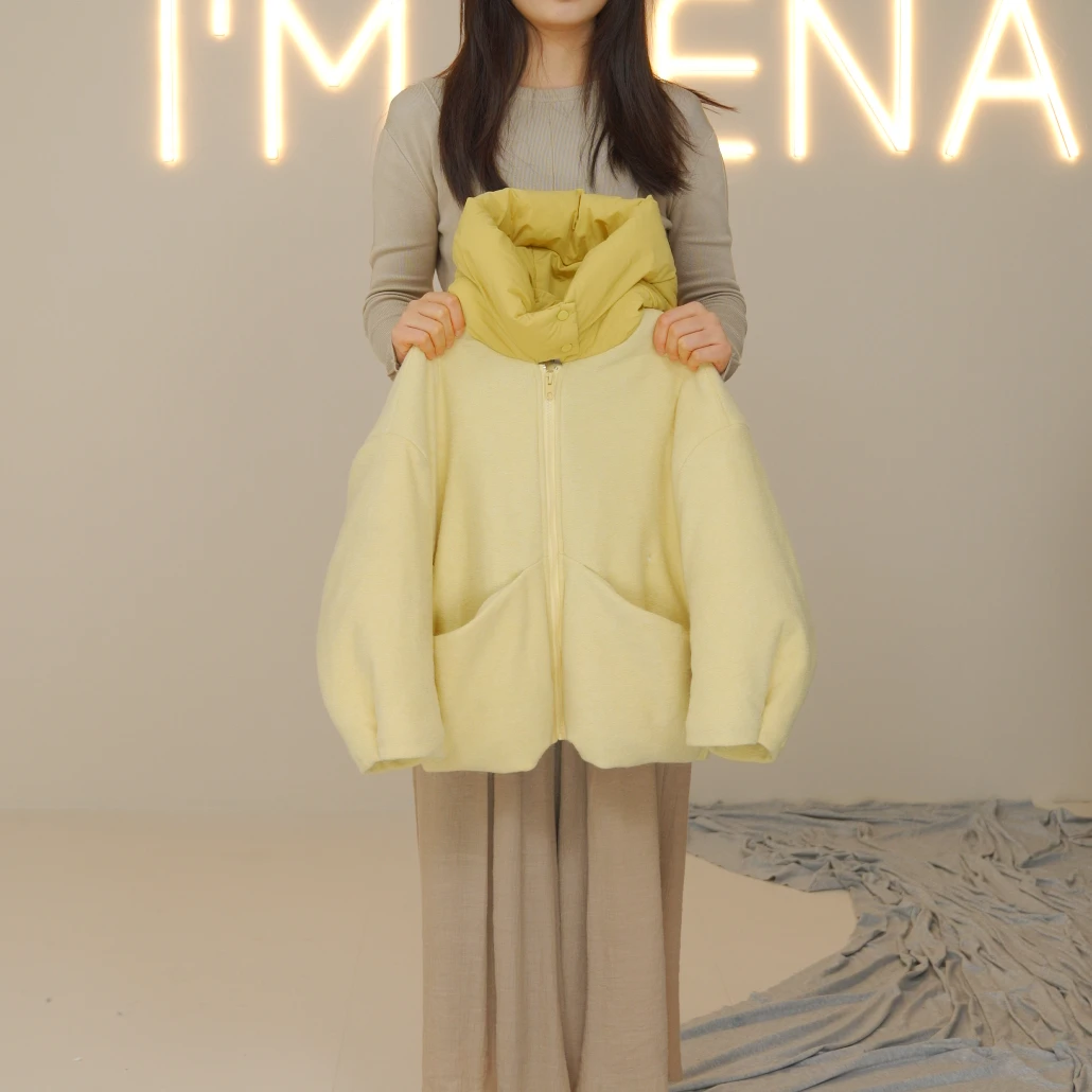 I'm Vena<闻冬>女童2024冬款棉衣外套宽松绗棉里布39A3722