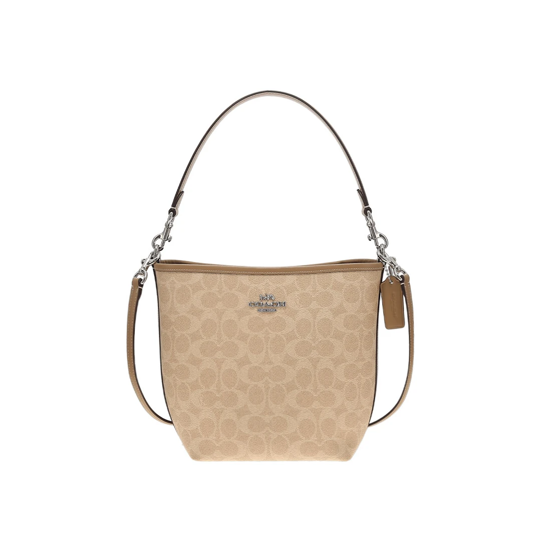 【520好礼】蔻驰（COACH）City 17经典老花女款小号手提水桶包