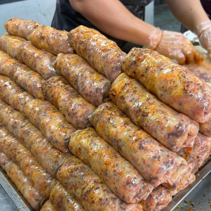 【拍1发4卷】正宗萧县面皮卷香辣凉皮美食懒人加热即食皖北产小吃