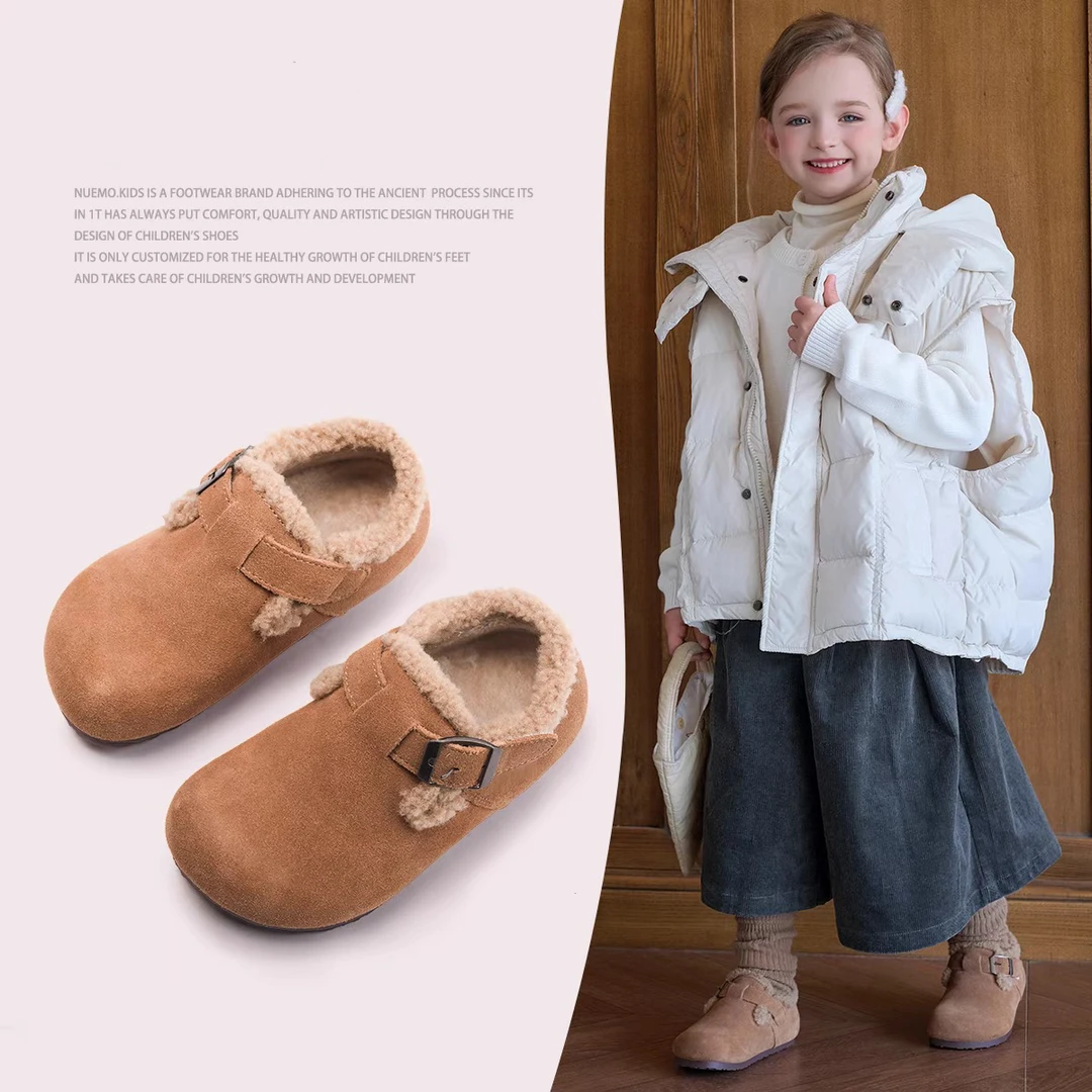 泡妈童装  冬季新款儿童男童女童休闲雪地靴博肯鞋2890