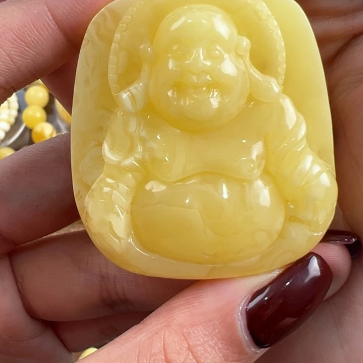 琥珀裸石未镶嵌蜜蜡