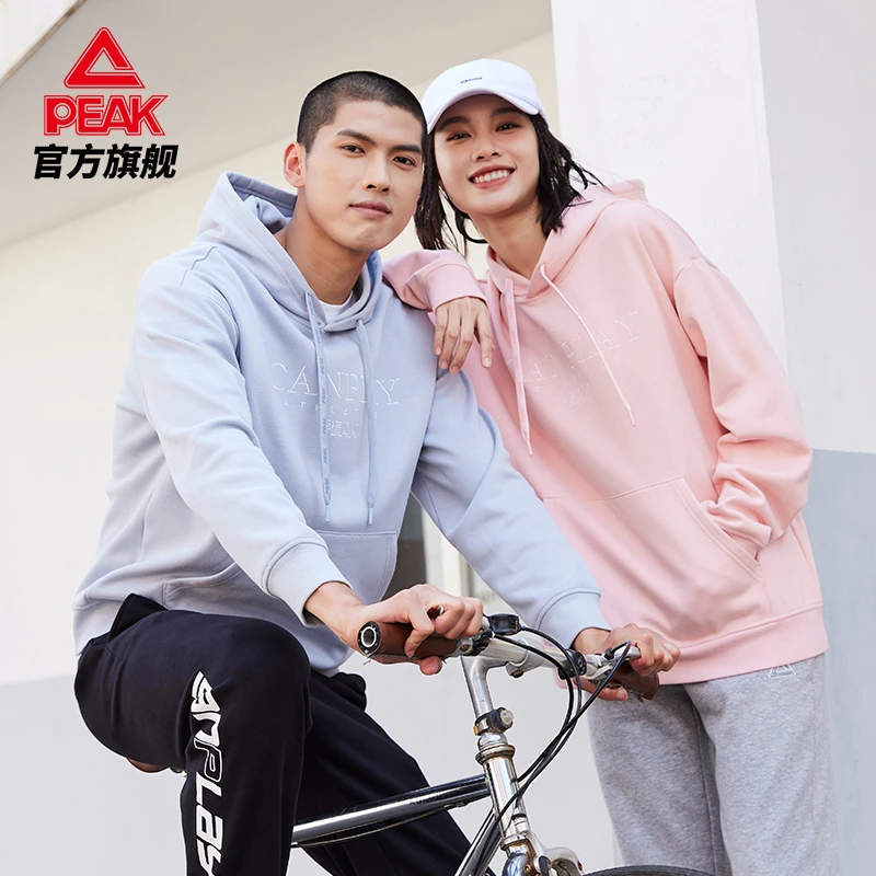 匹克潮流时尚休闲加绒卫衣百搭男女22秋季新款帽衫卫衣-DF624210