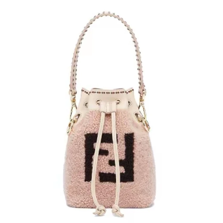 95新 FENDI/芬迪 芬迪抽绳水桶包单肩包 8990903