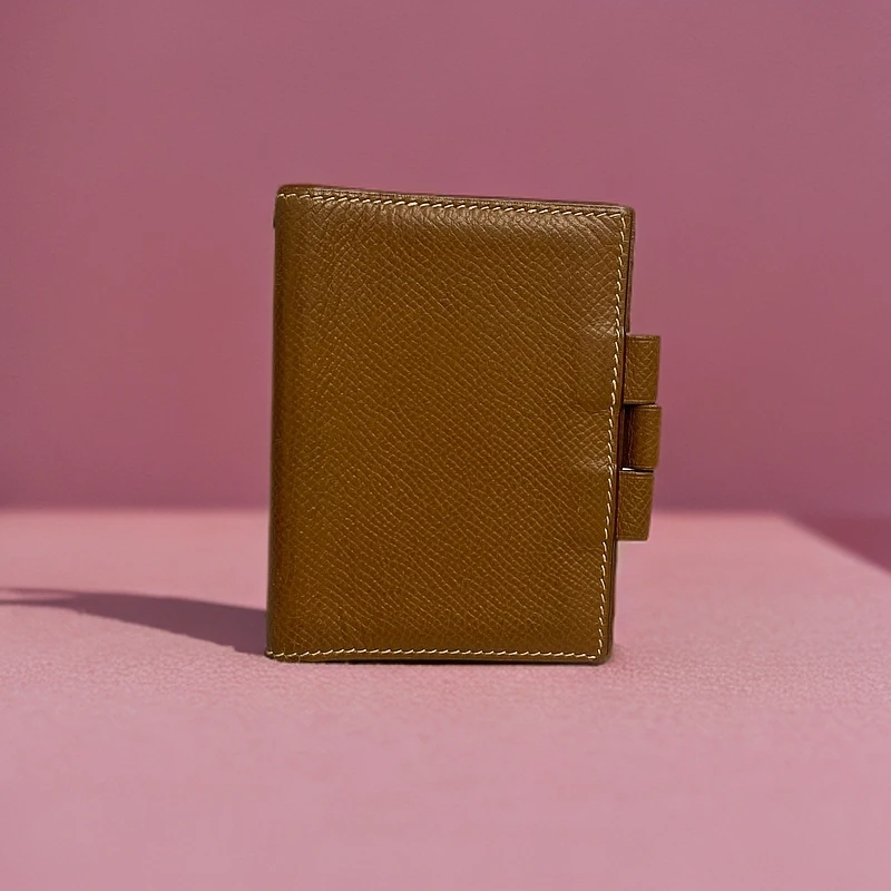 95新 Hermes/爱马仕 爱马仕棕色卡包钱包 10310068女包