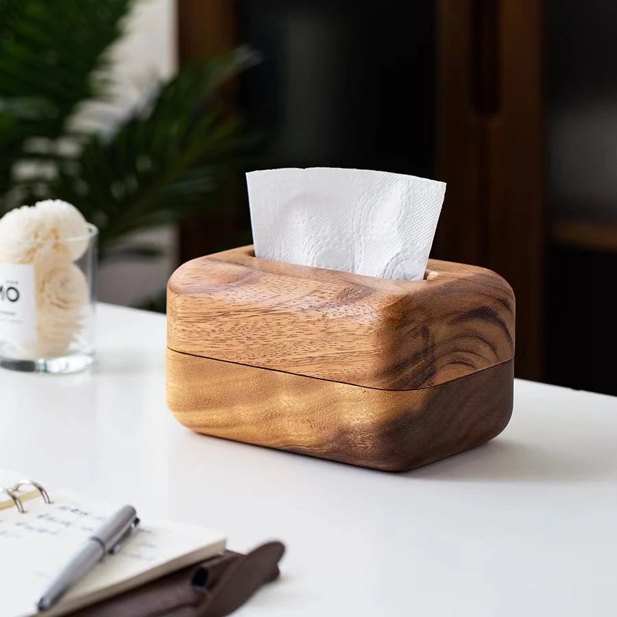南美胡桃木面包纸巾收纳盒18*12*9