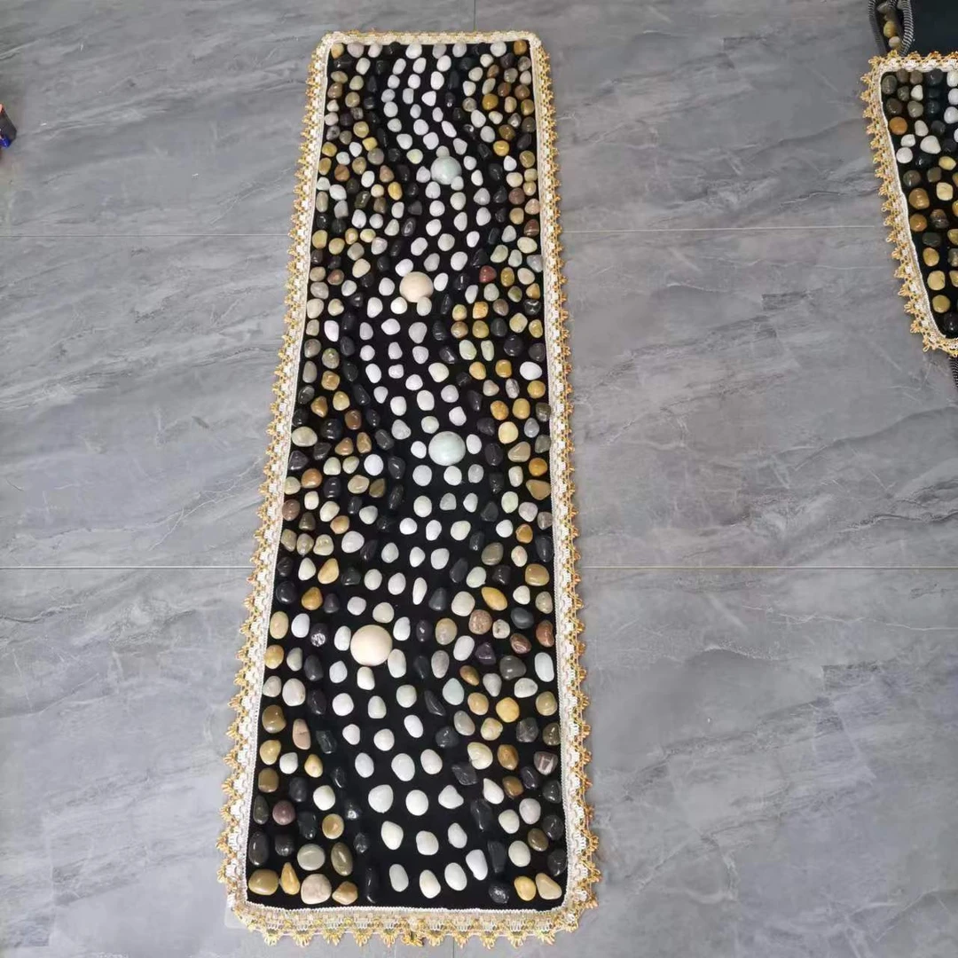 雨花石鹅卵石精选足底按摩垫家用脚底按摩石子指压板四季通用