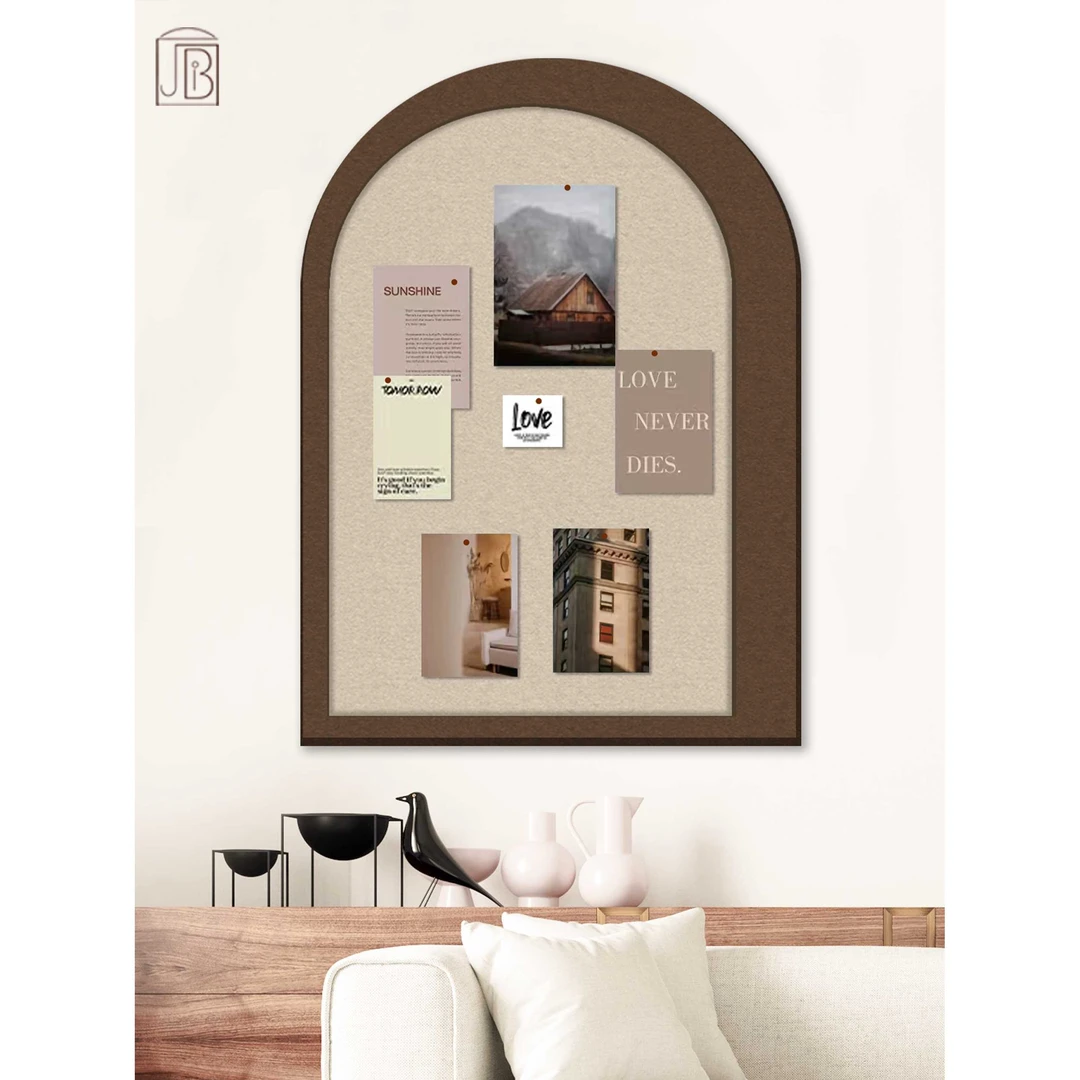 毛毡墙贴软木板照片墙背景板展示板免打孔墙面装饰留言板不伤墙拍