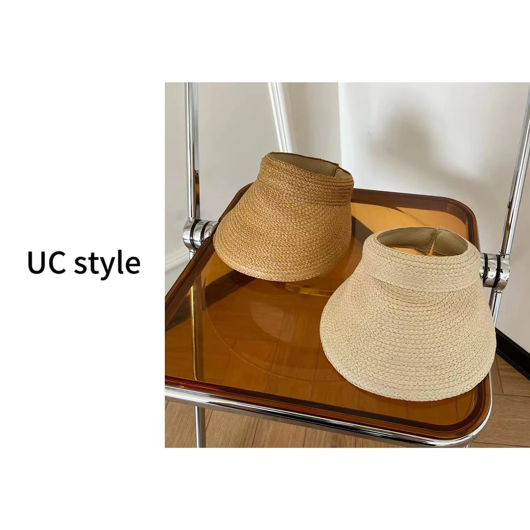 草编防晒遮阳帽子