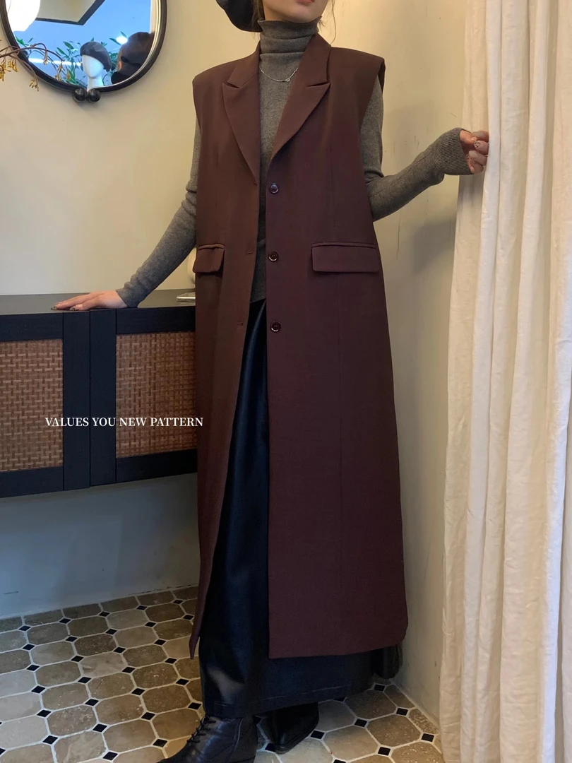 【NO退NO换】鑫燃KIKI 法式高级感显瘦西装马夹  W5055  VY  (F)