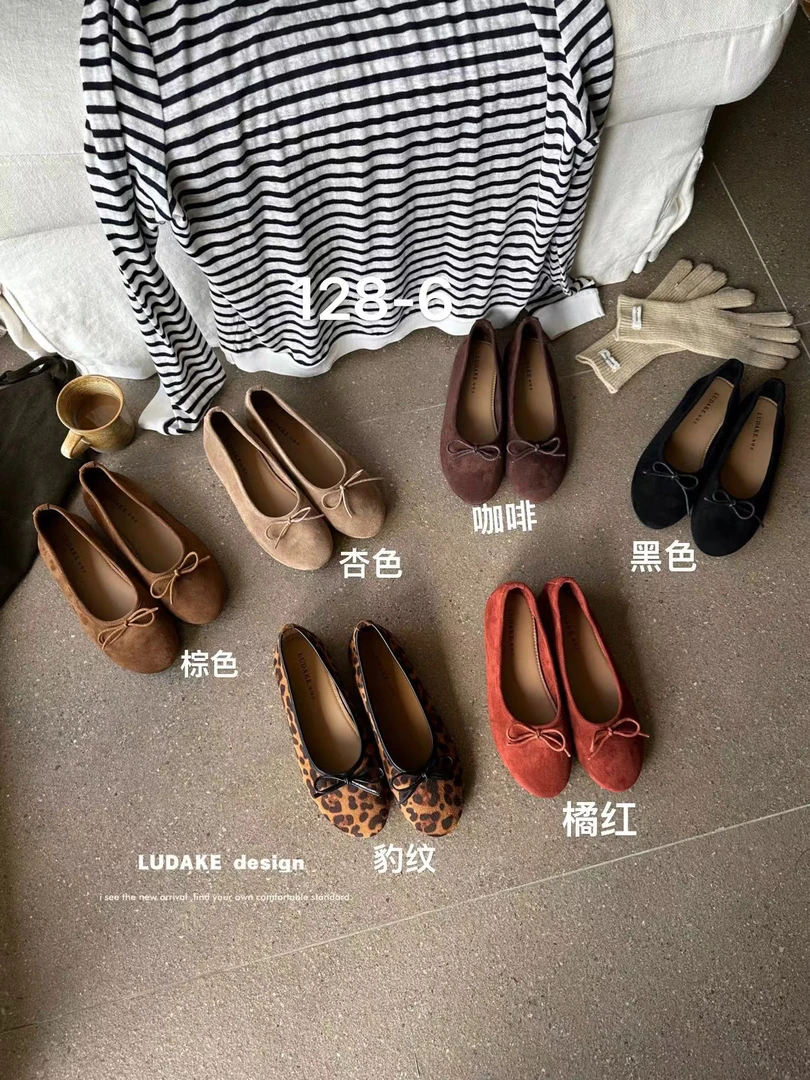 【NO退NO换】鑫燃KIKI 单鞋奶奶鞋豹纹平底单鞋复古玛丽珍128-6 MDG