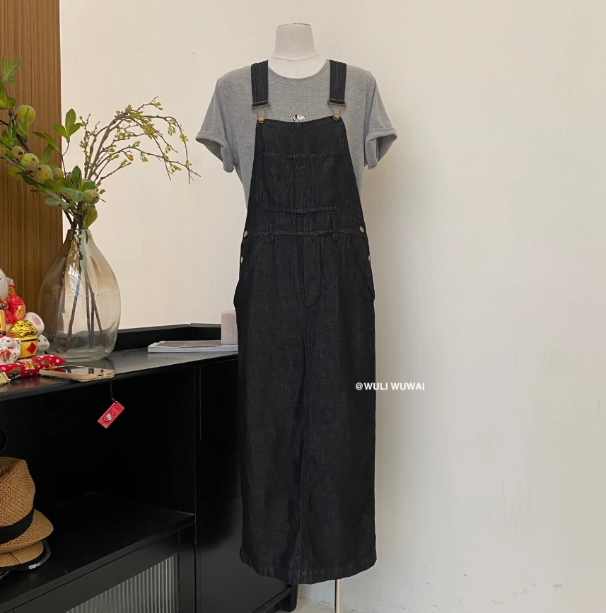 【NO退NO换】鑫燃KIKI 背带裙显瘦直筒时尚休闲夏季  16083 WU  (F)