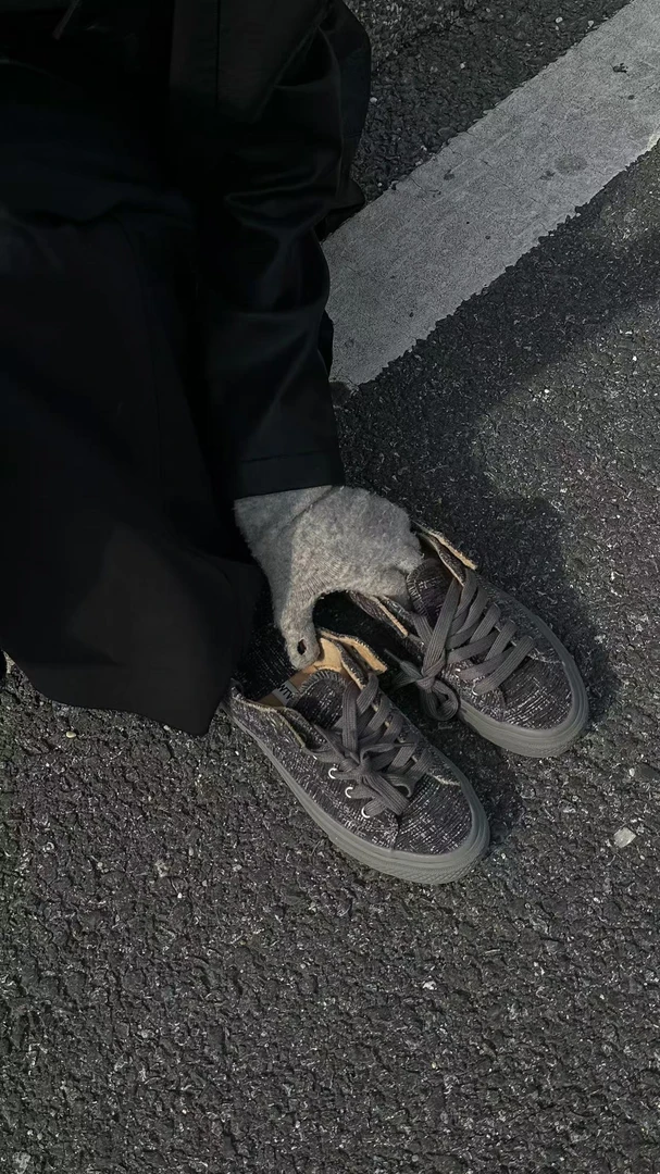 【NO退NO换】鑫燃KIKI 加绒加厚小众显瘦帆布板鞋 233-25 SG （F）