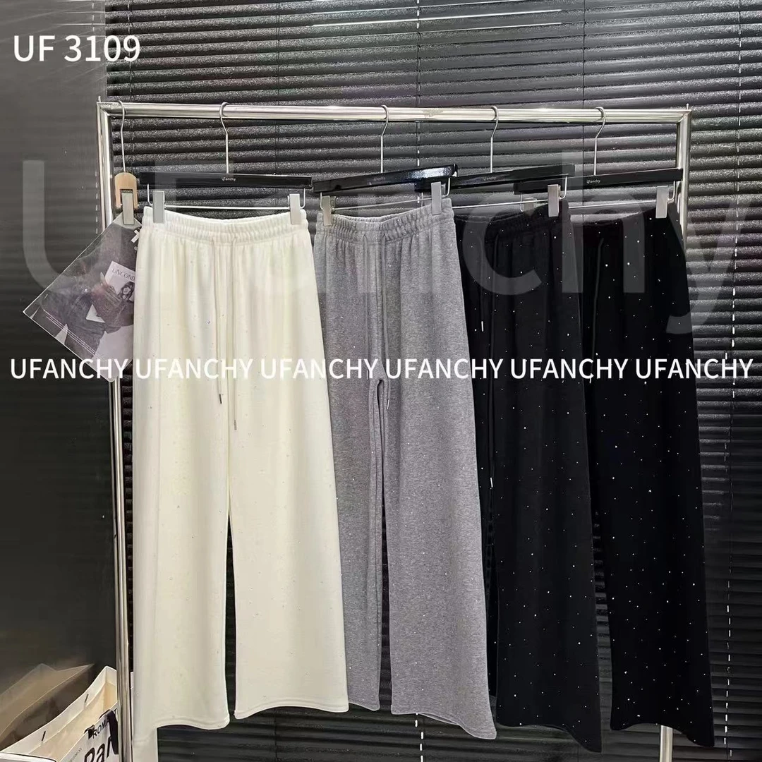 鑫燃Kiki 满天星气质加绒休闲裤 3109 UF