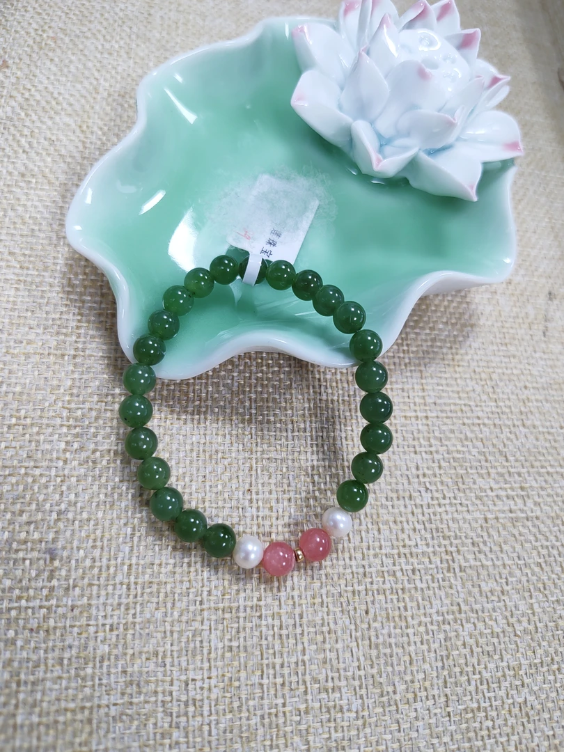 天然和田碧玉手链手串