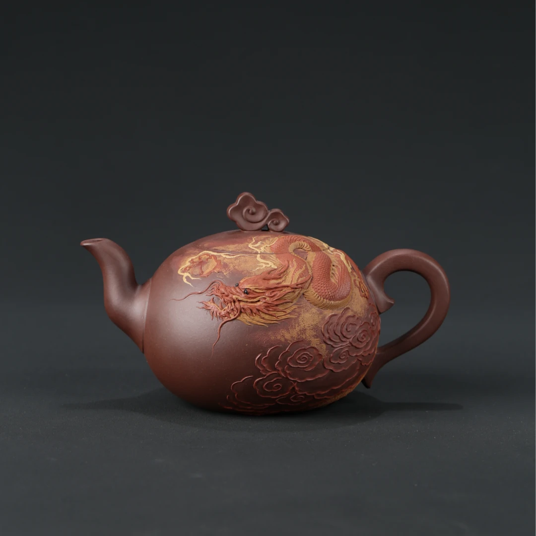 FZJ 13【达观说器】范忠君 祥云 底槽清 570cc高端紫砂壶御藏
