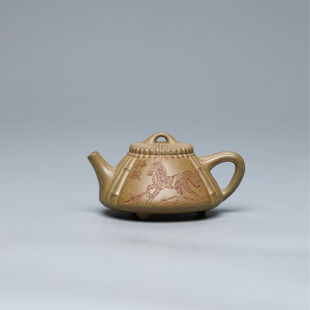 PHC 48达观【德砂堂】顾丽英 竹编石瓢 段泥还原烧 240cc茶香