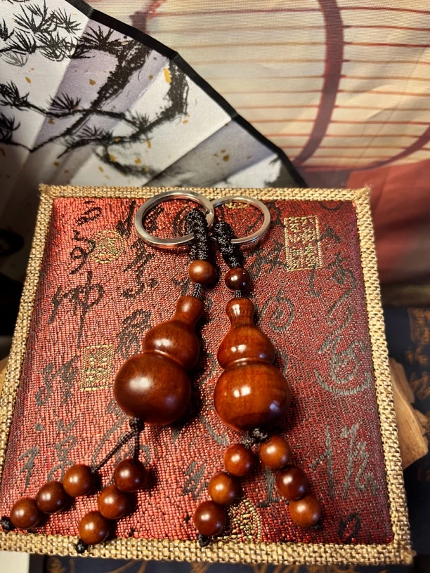 武当【监制款】【已开】雷击木葫芦吊坠平安挂件钥匙扣手工雕刻车挂件