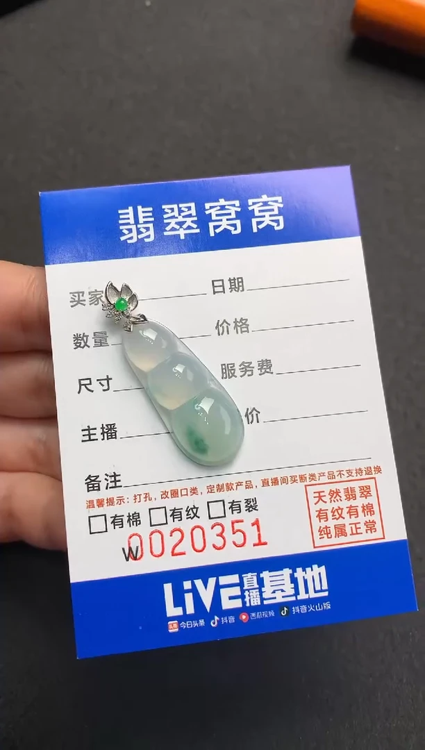 【闪购商品】翡翠颈饰18K金镶嵌W00