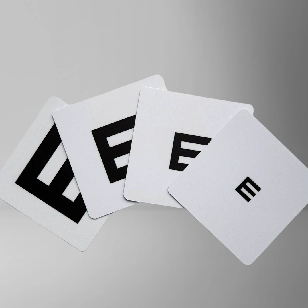 拉卡视力训练E卡户外近视训练卡片视标卡pvc