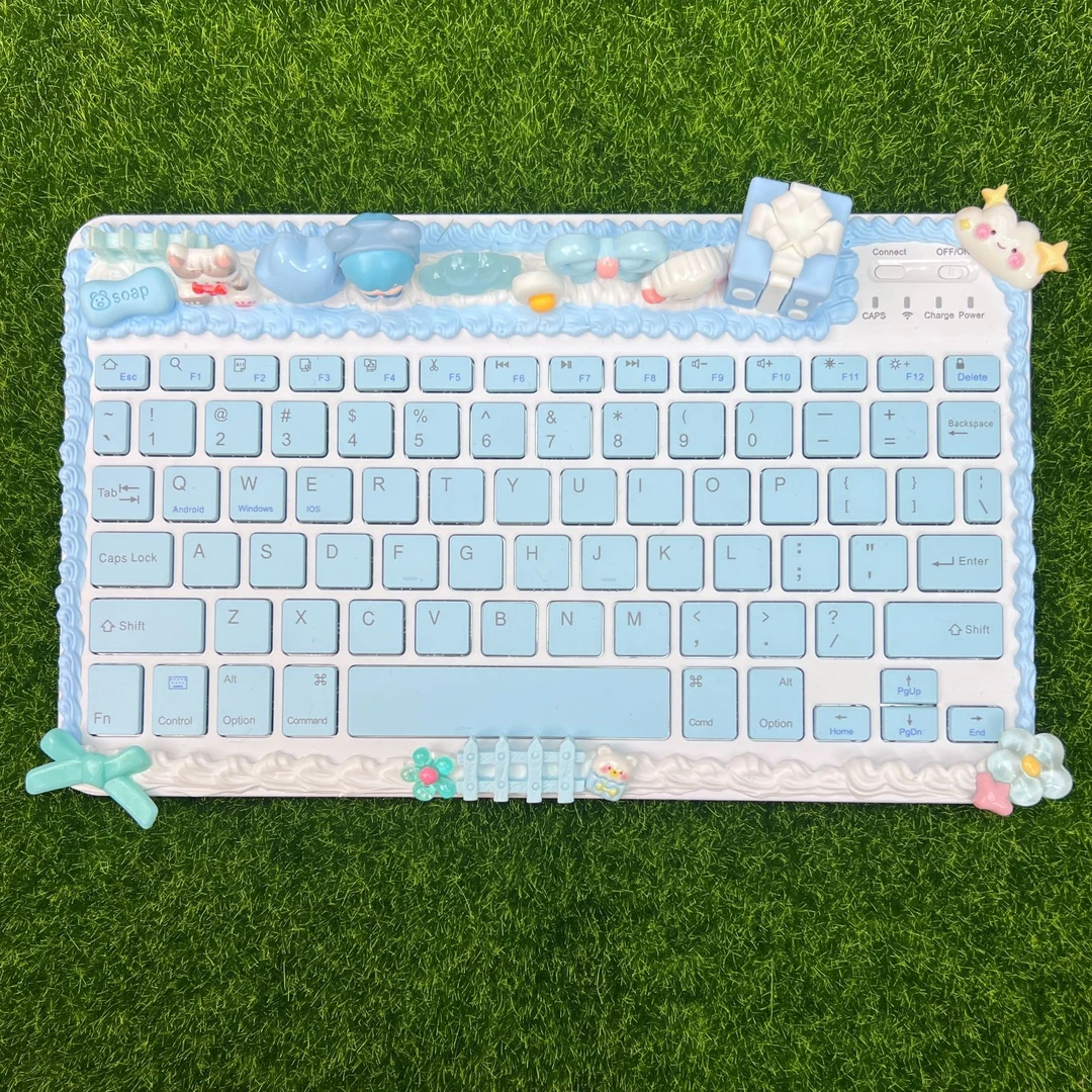 【正版萌粒手工键盘】手工DIY萌粒蓝牙键盘