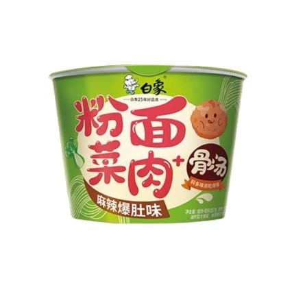 白象粉面菜蛋麻辣爆肚味 167g