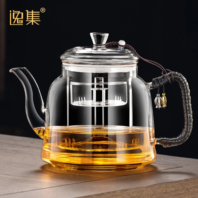 加厚耐热玻璃煮茶壶蒸煮一体电陶炉泡茶专用烧水壶茶具单壶大容量