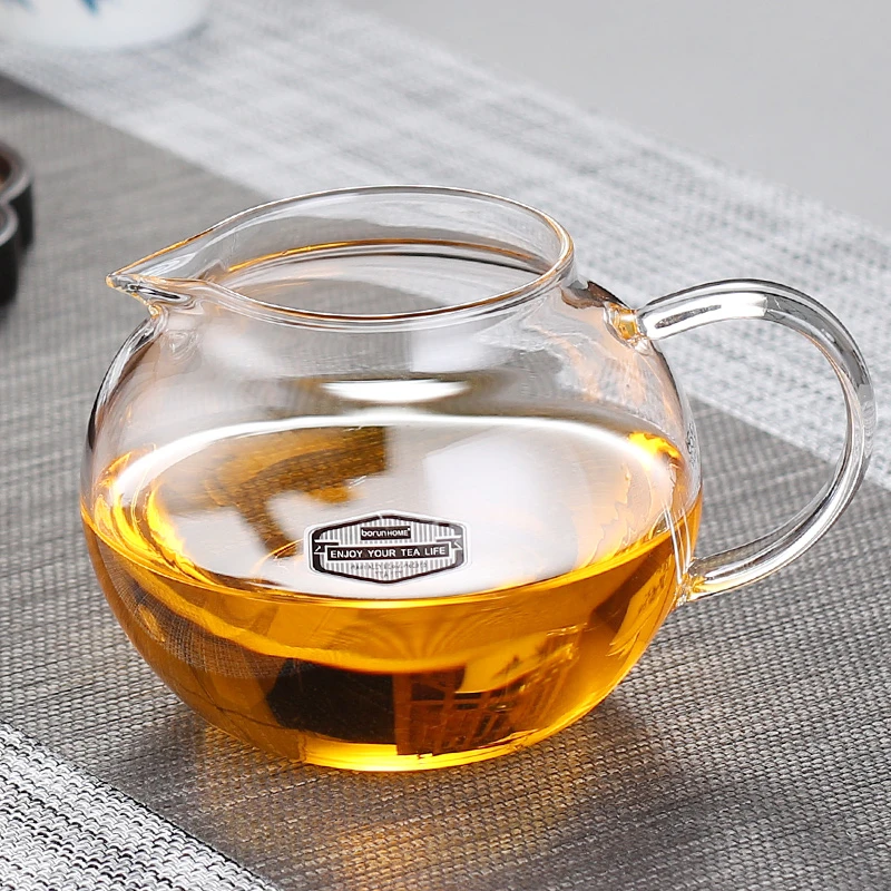 borunHOME加厚玻璃公道杯高端大容量耐热分茶器手工公杯家用茶道