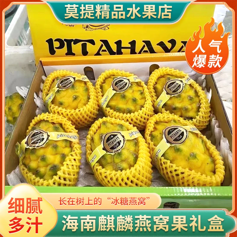 【精品礼盒装】海南燕窝果新鲜麒麟果黄火龙果