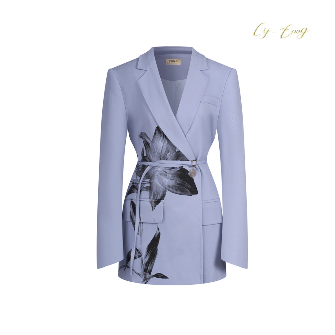 【彤姐原创】春夏气质轻奢简约休闲时尚女士收腰西服外套S24B043