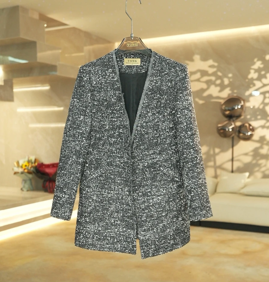 【彤姐原创】冬季设计师款气质职业修身女款西装外套TWTZ00010