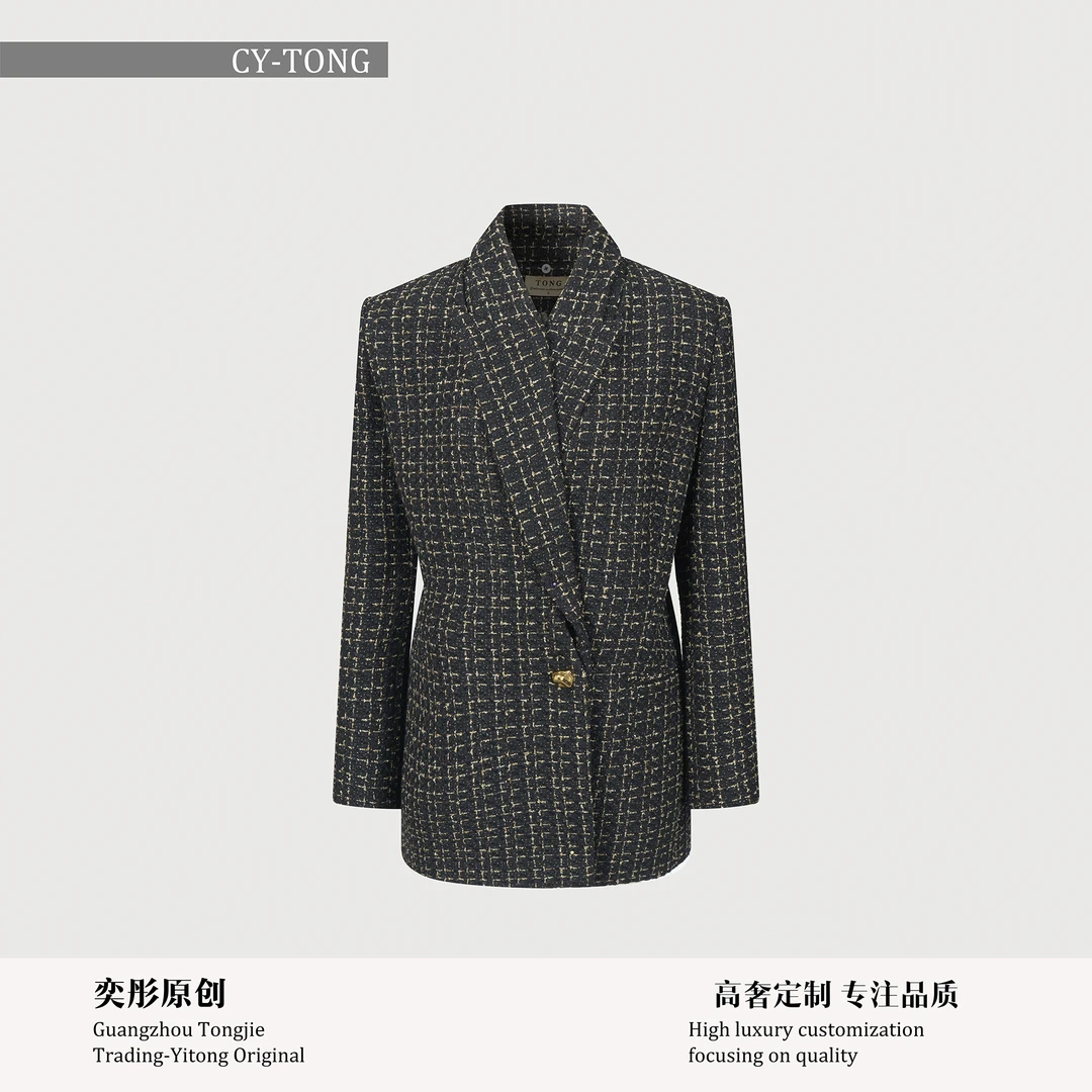 【彤姐原创】冬季设计师款气质职业修身女款西装外套TWTZ4217