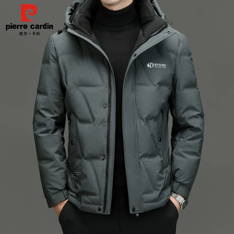皮尔卡丹冬季新款羽绒服男防寒加厚保暖时尚休闲防风冬装外套