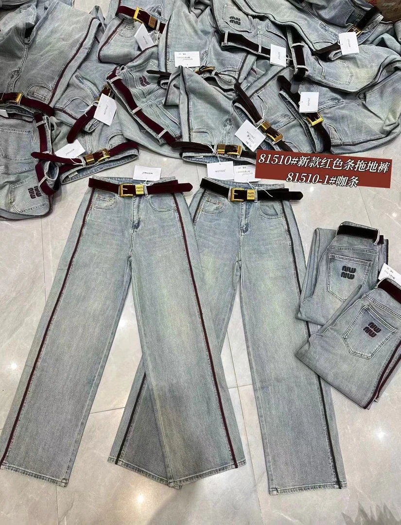 『牛仔裤X』显瘦时尚百搭复古休闲韩版牛仔裤81510