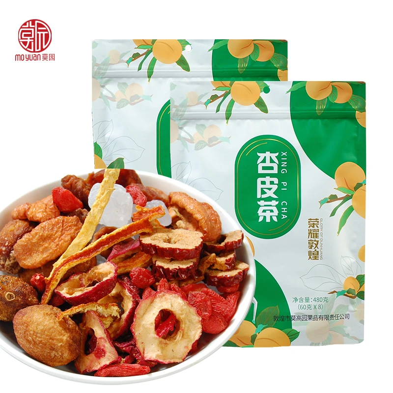 【莫园】杏皮茶480g袋敦煌特产杏皮水料包8种配料熬煮茶