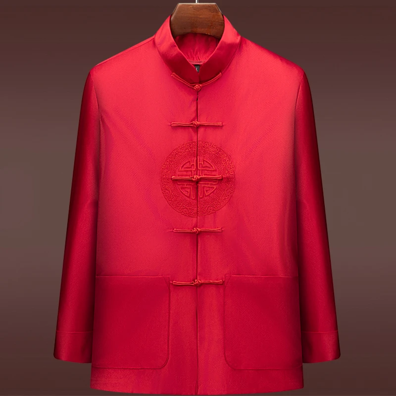 8617清仓处理中国风喜庆唐装男