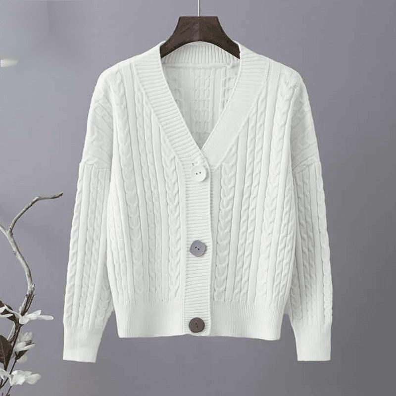 针织开衫外套女百搭洋气毛衣V领宽松春秋季冬上衣2023新款韩版潮