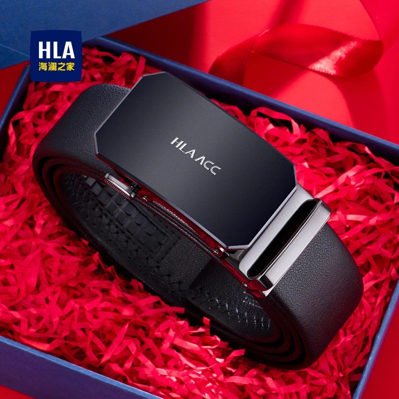 海澜之家皮带男款真牛皮腰带男士自动扣圣诞礼物送男友送老公Z2