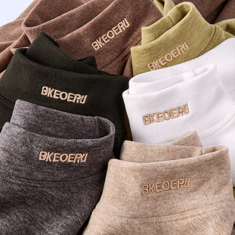 绵羊毛蚕丝打底衫男士半高领冬季双面绒长袖T恤保暖内搭中领上衣