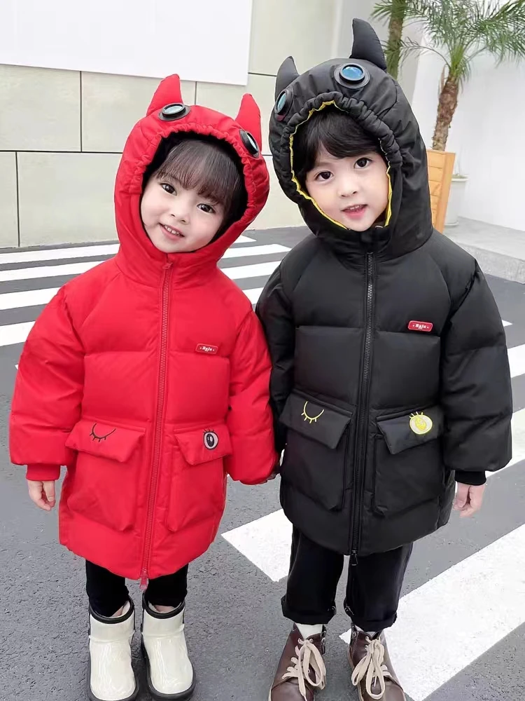 【米灿童装】2023新款秋冬潮牌儿童保暖加厚外套轻薄羽绒服羽绒内胆