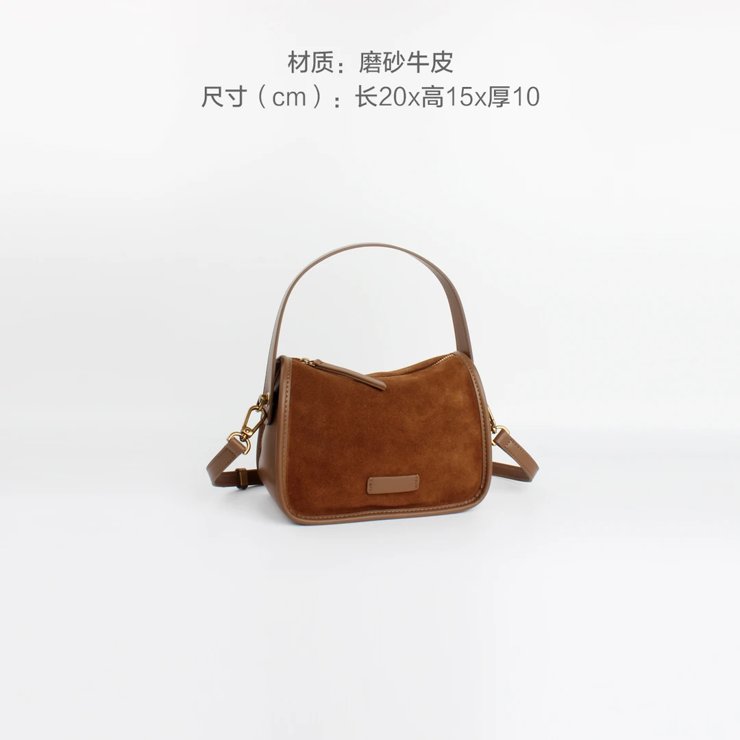 【利利是也】未来可期 小众手拎包韩版时尚包包磨砂牛皮斜挎包潮