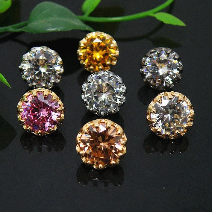 新疆包邮金属镶钻纽扣 衬衫衬衣开衫毛衣扣子 创意时尚袖口扣锆石