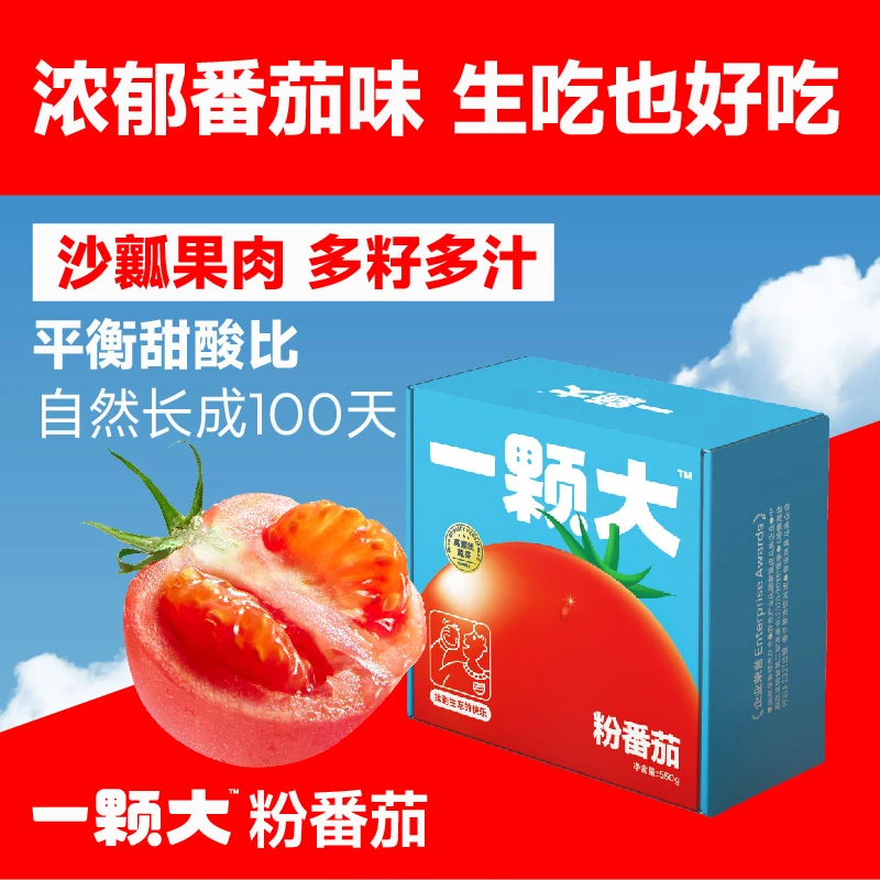 【一颗大™】粉番茄新鲜沙瓤口感西红柿现摘现发洋柿子品质天然550g