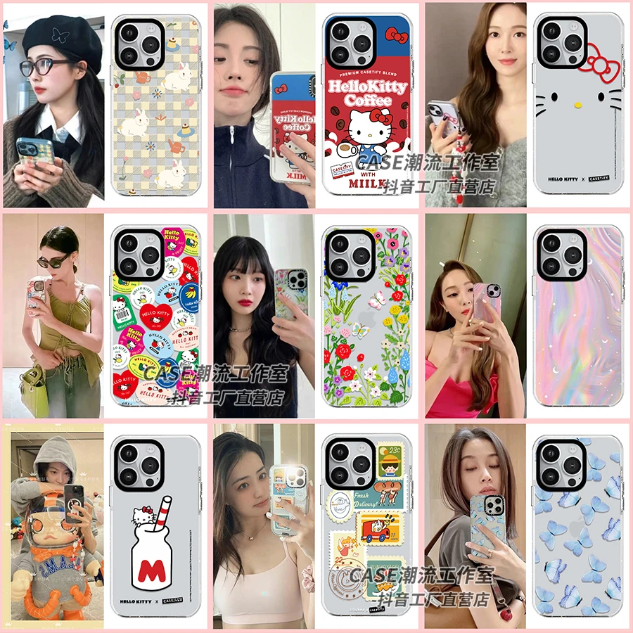 【女明星同款白边亚克力】带C标适用苹果手机壳iphone16pro/14pro