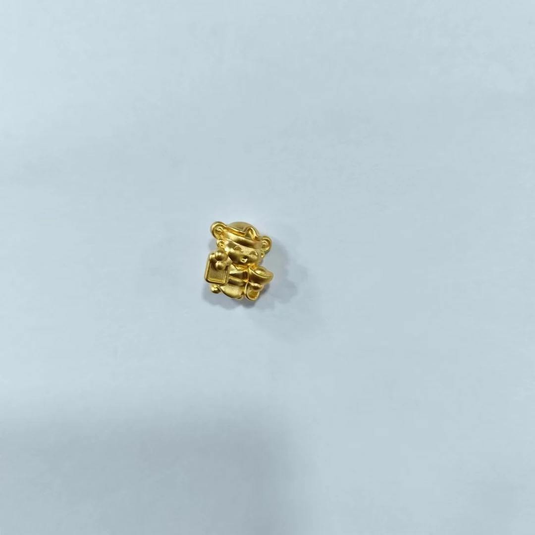足金999微硬金手饰 财神