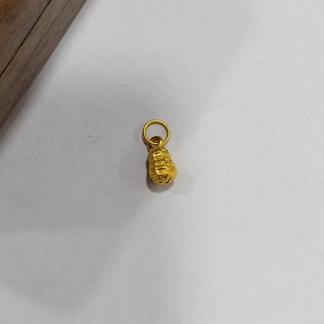 足金999微硬金配件  花生