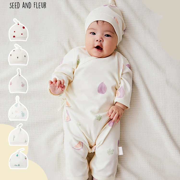 【种子家】宝宝胎帽新生儿A类纯棉婴儿保暖小帽子小众防风护囟门