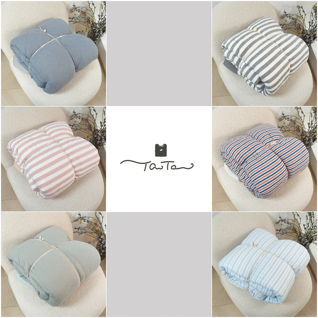 桃桃家-【无法自拔】重磅回归 秋冬棉被 纯棉简约加厚条纹学生被747