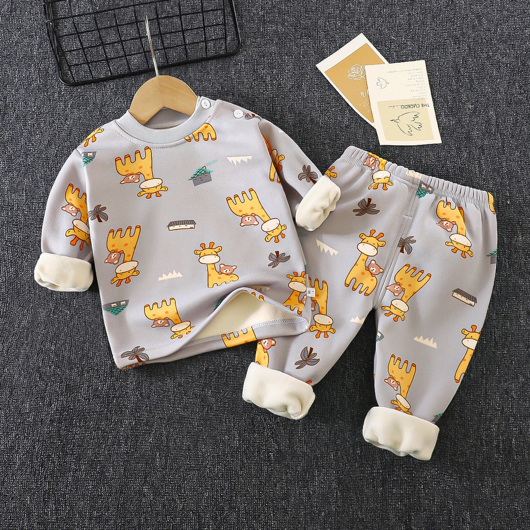 儿童秋冬秋衣秋裤套装宝宝保暖内衣春秋男女童加绒长袖打底衣服