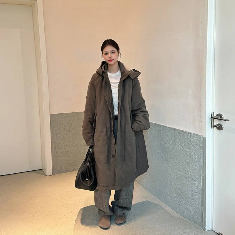 【VIINS】YP 秋冬新款小众保暖羽绒服大衣造型感爆棚1419